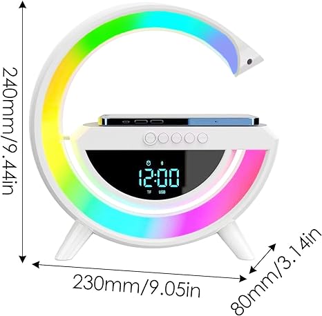 Load image into Gallery viewer, Digital Led Wireless Charger Speaker
